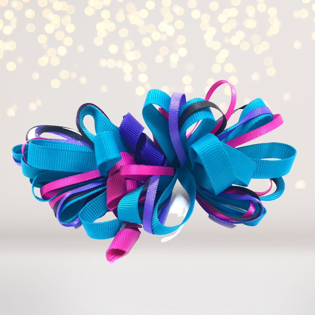 Hair Bow - Loopy Hair Bow, Girls Puff Loopy Hair Bow Clip