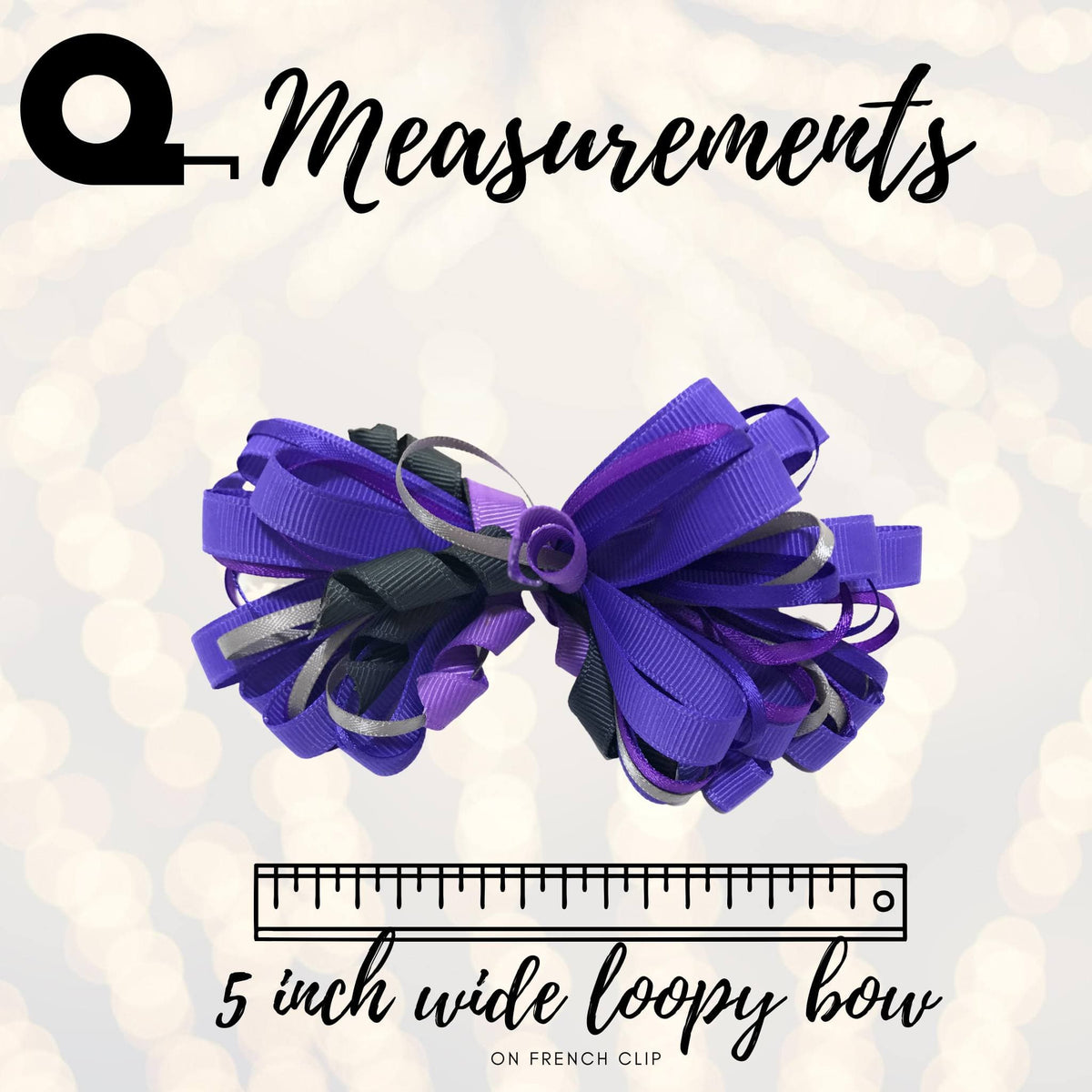 Hair Bow - Loopy Hair Bow, Girls Puff Loopy Hair Bow Clip