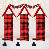 Holiday Buffalo Plaid Party Supplies- Sleepover Tents Party Supplies kit