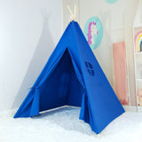 Royal Blue Kids Teepee Tent, Teepee Tents With Lights, Pyramid Tents