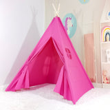 Hot Pink Kids Teepee Tent, Teepee Tents With Lights, Pyramid Tents