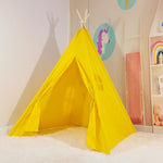 Yellow Kids Teepee Tent, Teepee Tents With Lights, Pyramid Tents