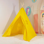 Yellow teepee tent replacement cover, kids tent cover, yellow canvas cover for teepee tent