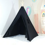 Black  Kids Teepee Tent, Teepee Tents With Lights, Pyramid Tents