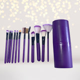 Purple Makeup Brushes Spa Party Favors