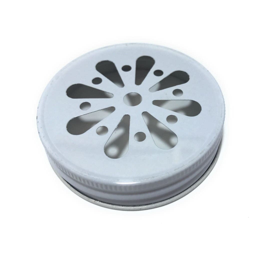 Mason jar lids, Daisy cut, Straw Cut, Santa Claus