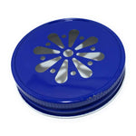 Mason jar lids, Daisy cut, Straw Cut, Santa Claus