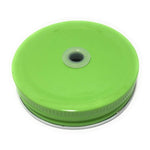 Mason jar lids, Daisy cut, Straw Cut, Santa Claus