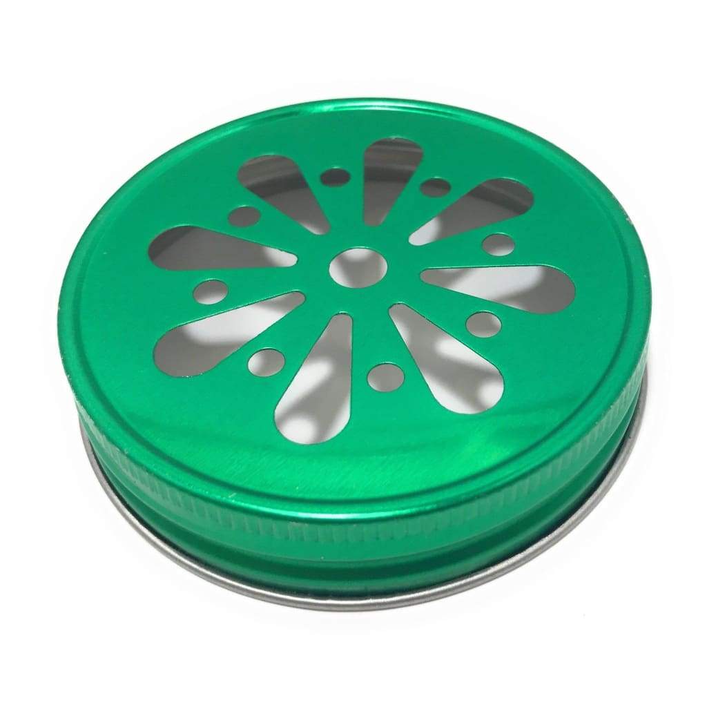 Mason jar lids, Daisy cut, Straw Cut, Santa Claus