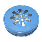 Mason jar lids, Daisy cut, Straw Cut, Santa Claus