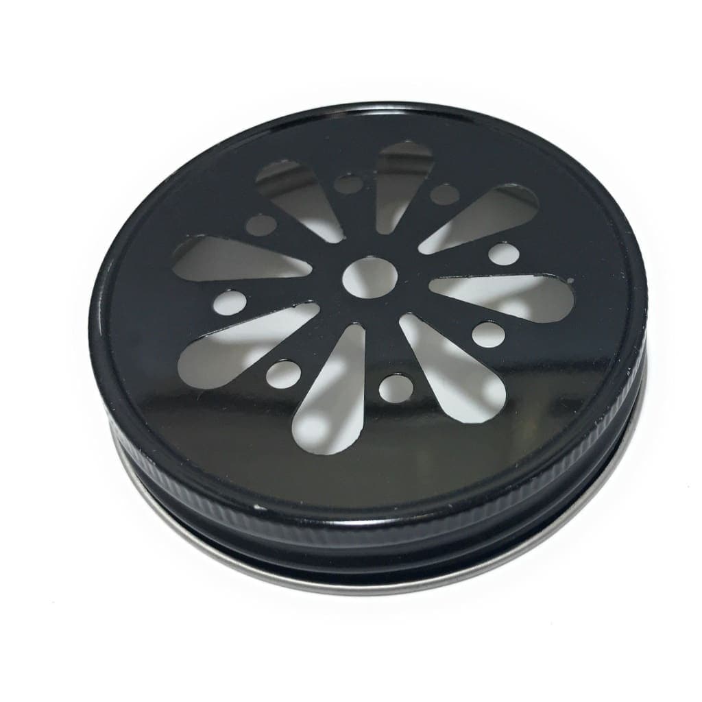 Mason jar lids, Daisy cut, Straw Cut, Santa Claus