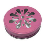 Mason jar lids, Daisy cut, Straw Cut, Santa Claus