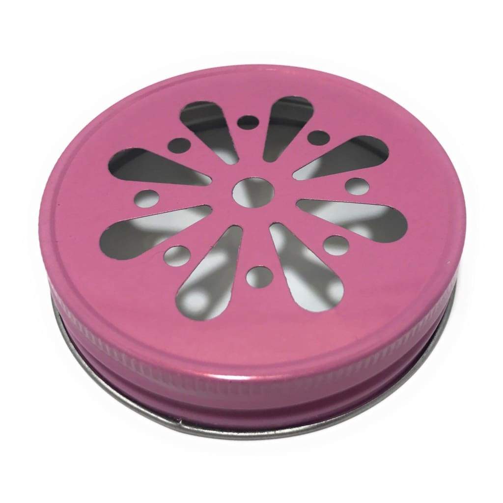 Mason jar lids, Daisy cut, Straw Cut, Santa Claus