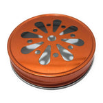 Mason jar lids, Daisy cut, Straw Cut, Santa Claus