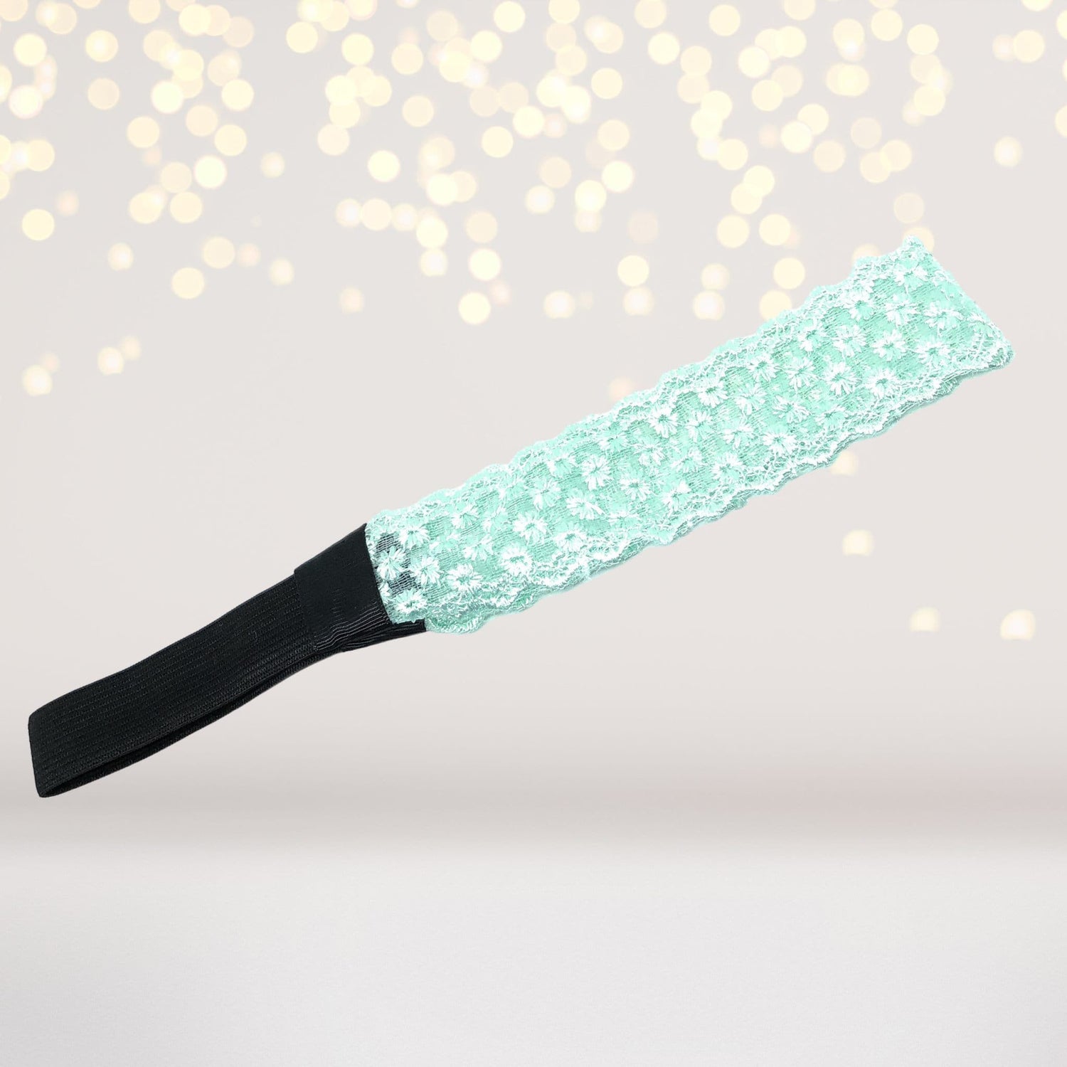 Headband - Mint Snowflake Lace Headband