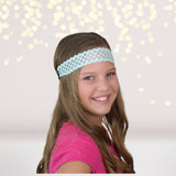 Headband - Mint Snowflake Lace Headband