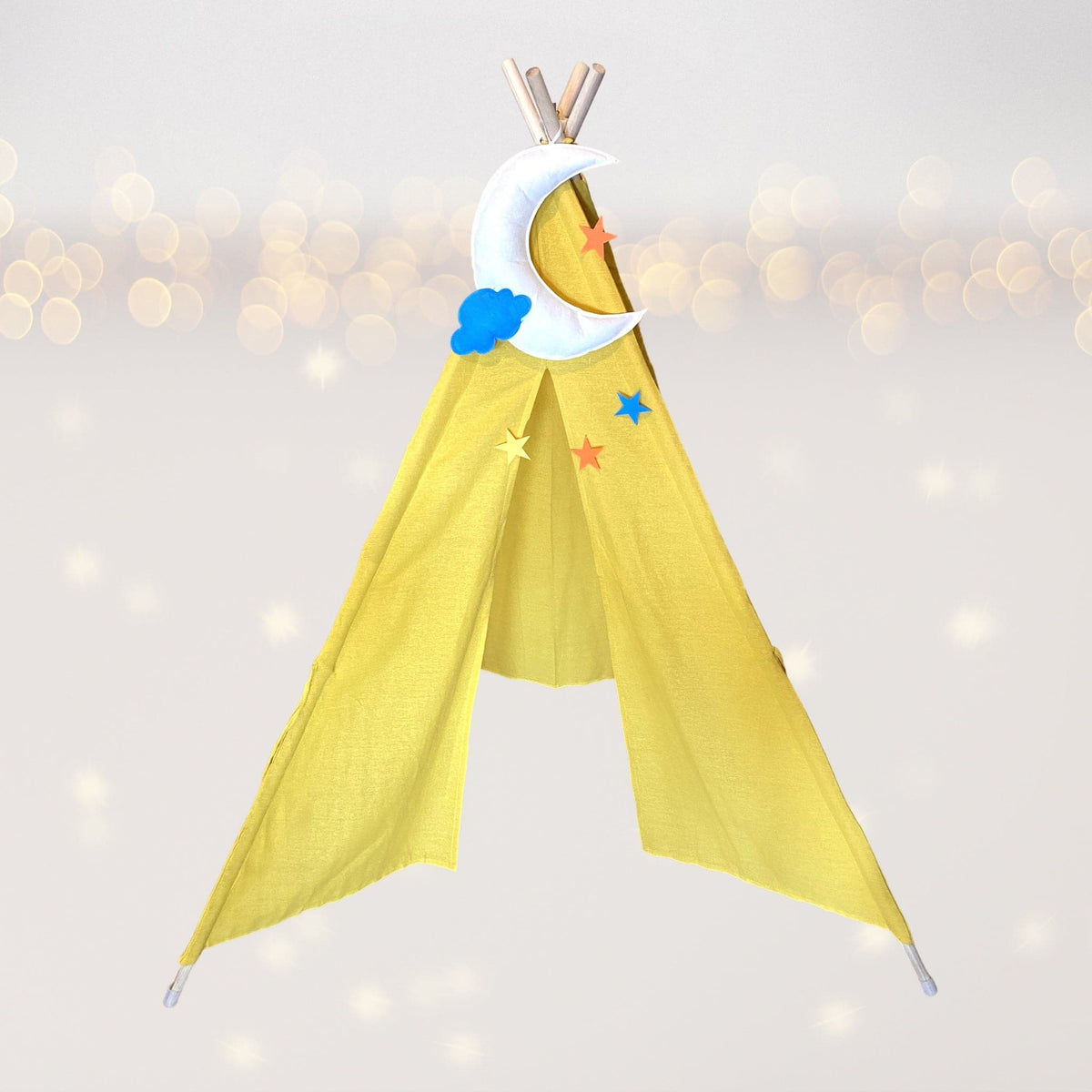 Home & Living - Moon, Cloud, And Stars Wall Hanging Or Mobile, Tee Pee Decor