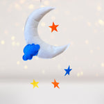 Home & Living - Moon, Cloud, And Stars Wall Hanging Or Mobile, Tee Pee Decor