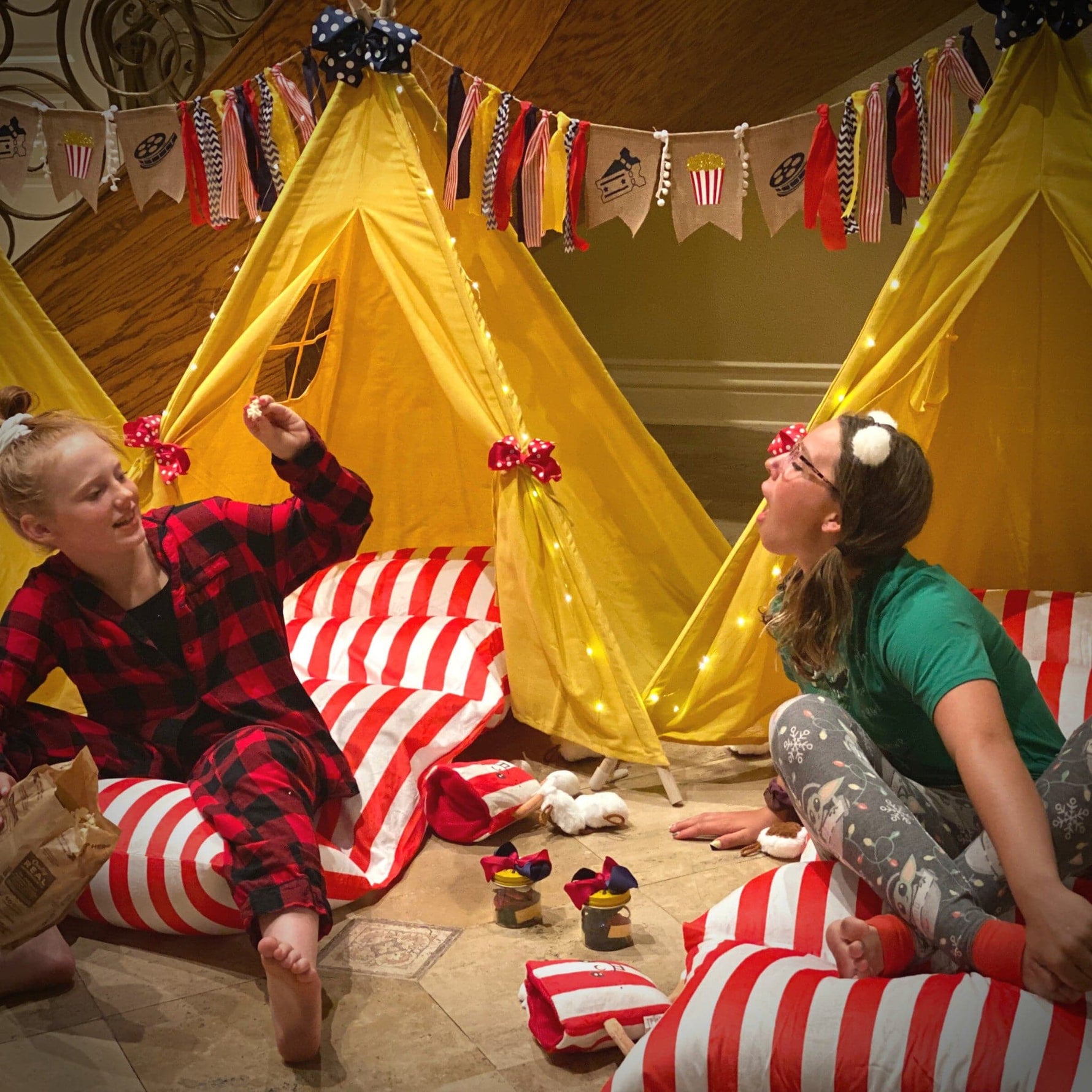 movie night tent Movie Night Party Sleepover Parties Set, Movie Night Ideas