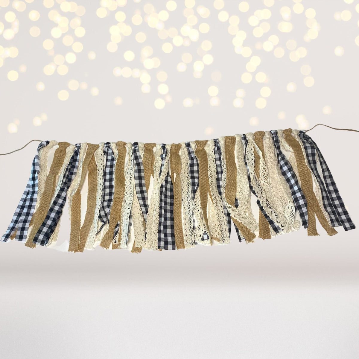 Black and White Plaid Glamping Tent Bundle, Buffalo Check Christmas Decorations, Party Bundle Gift