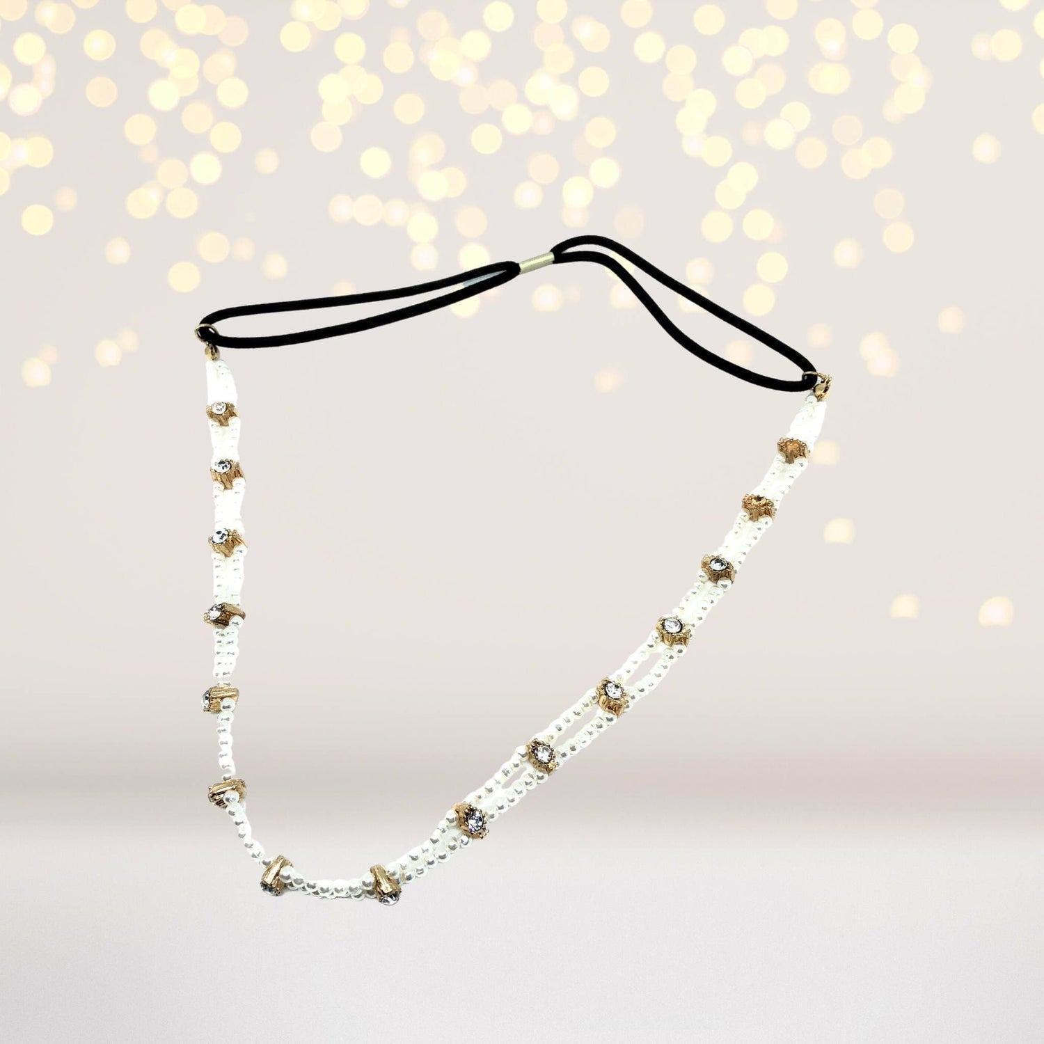 Headband - Pearl And Rhinestone Headband, Flower Girl Headband, Wedding Headband, Maid Of Honor Headband