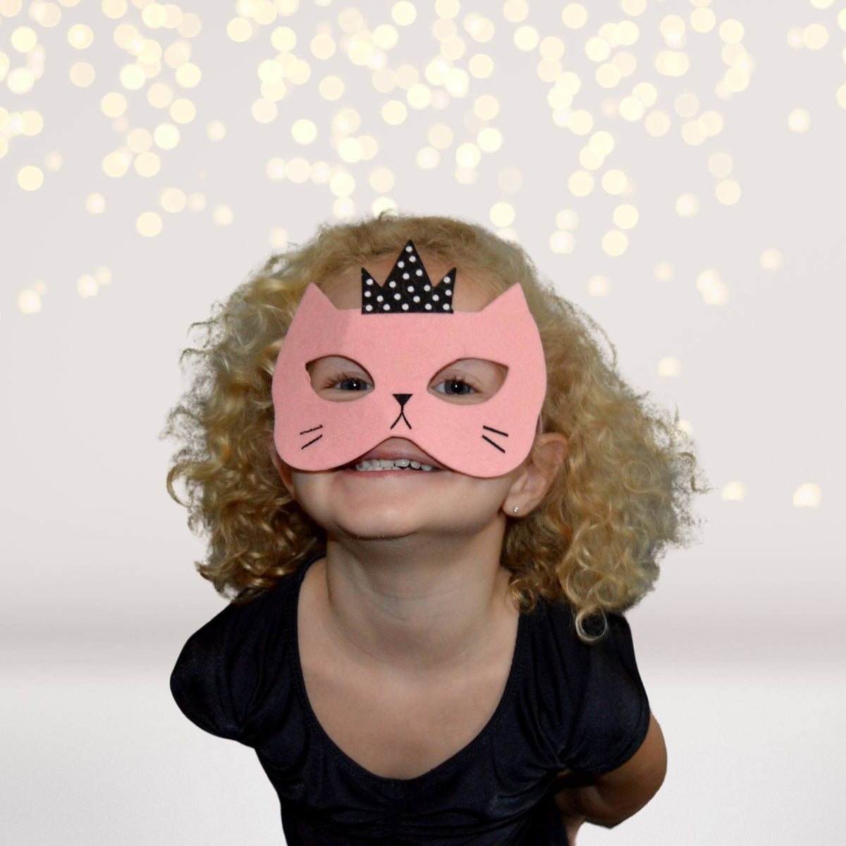 Costume - Pink Princess Kitty Cat Felt Costume Face Mask