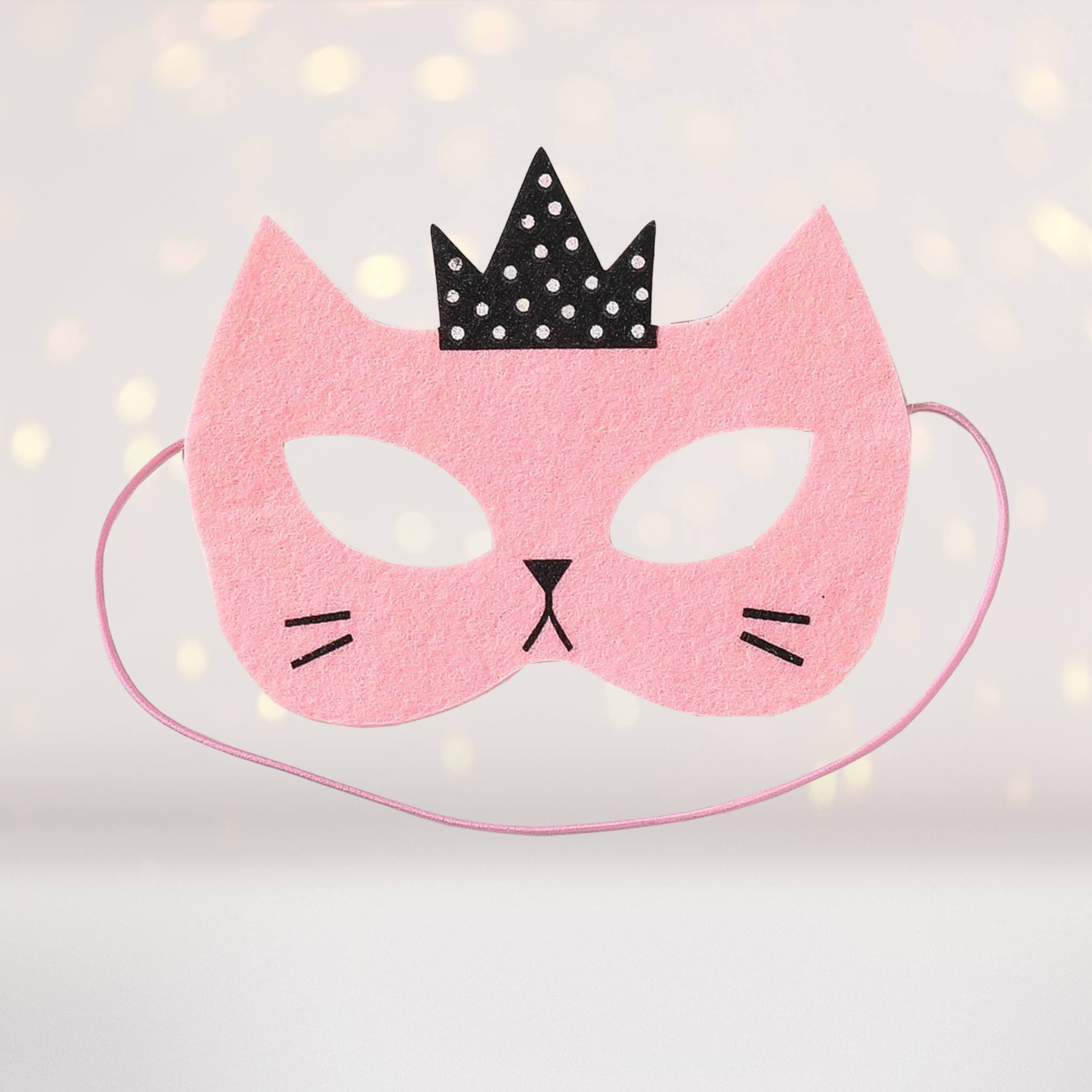 Chicky Kitty Pink Princess Kitty Cat Felt Costume Mask – Chicky Chicky Bling Bling
