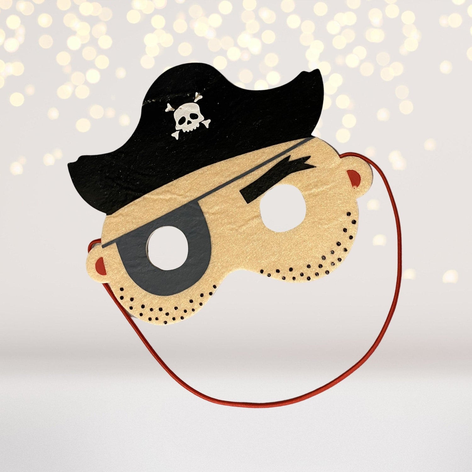 Mask - Pirate Mask, Felt Pirate Mask, Children's Pirate Captain Mask