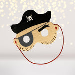 Mask - Pirate Mask, Felt Pirate Mask, Children's Pirate Captain Mask