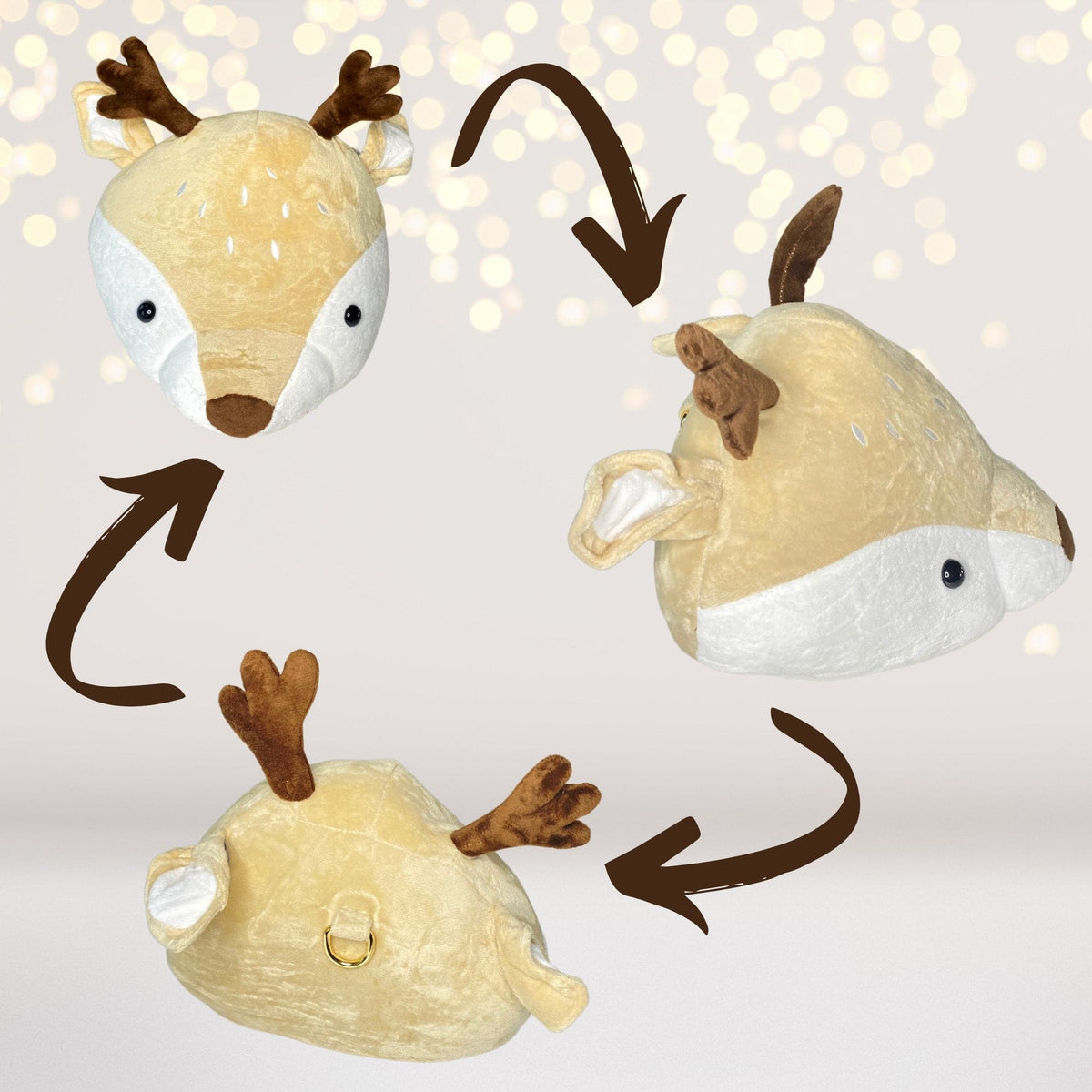 Plush Pillow Toy - Plush Animal Wall Hanging,  Nursery Decor, Kids Room Wall Decor