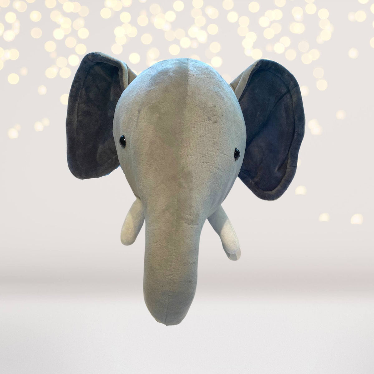 Plush Pillow Toy - Plush Elephant Wall Hanging, Safari Or Circus Nursery Decor, Kids Room Wall Decor