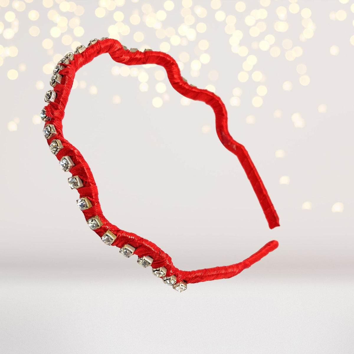 Headband - Rhinestone Zig Zag Ribbon Headband