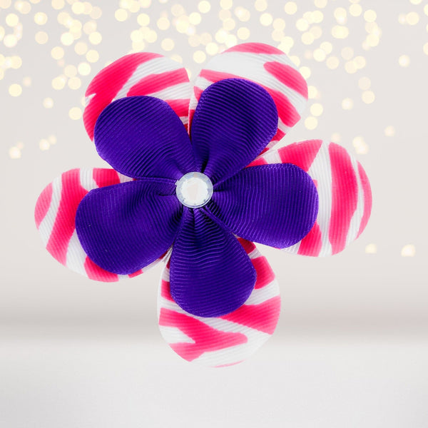 Ribbon Flower Hair Clips For Girls Chicky Chicky Bling Bling, LLC