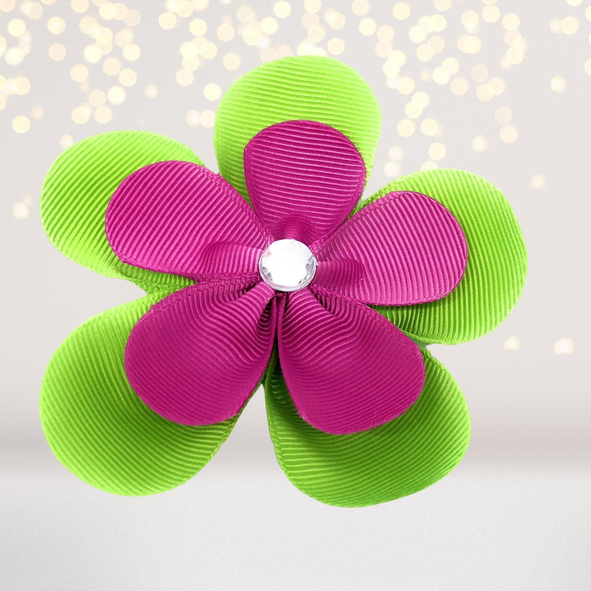 Hair Flower - Ribbon Hair Flowers, Hair Flower Clips For Girls
