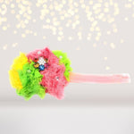 Headband - Shabby Flowers Soft Rainbow Pinwheel Headband, Soft Elastic Headband