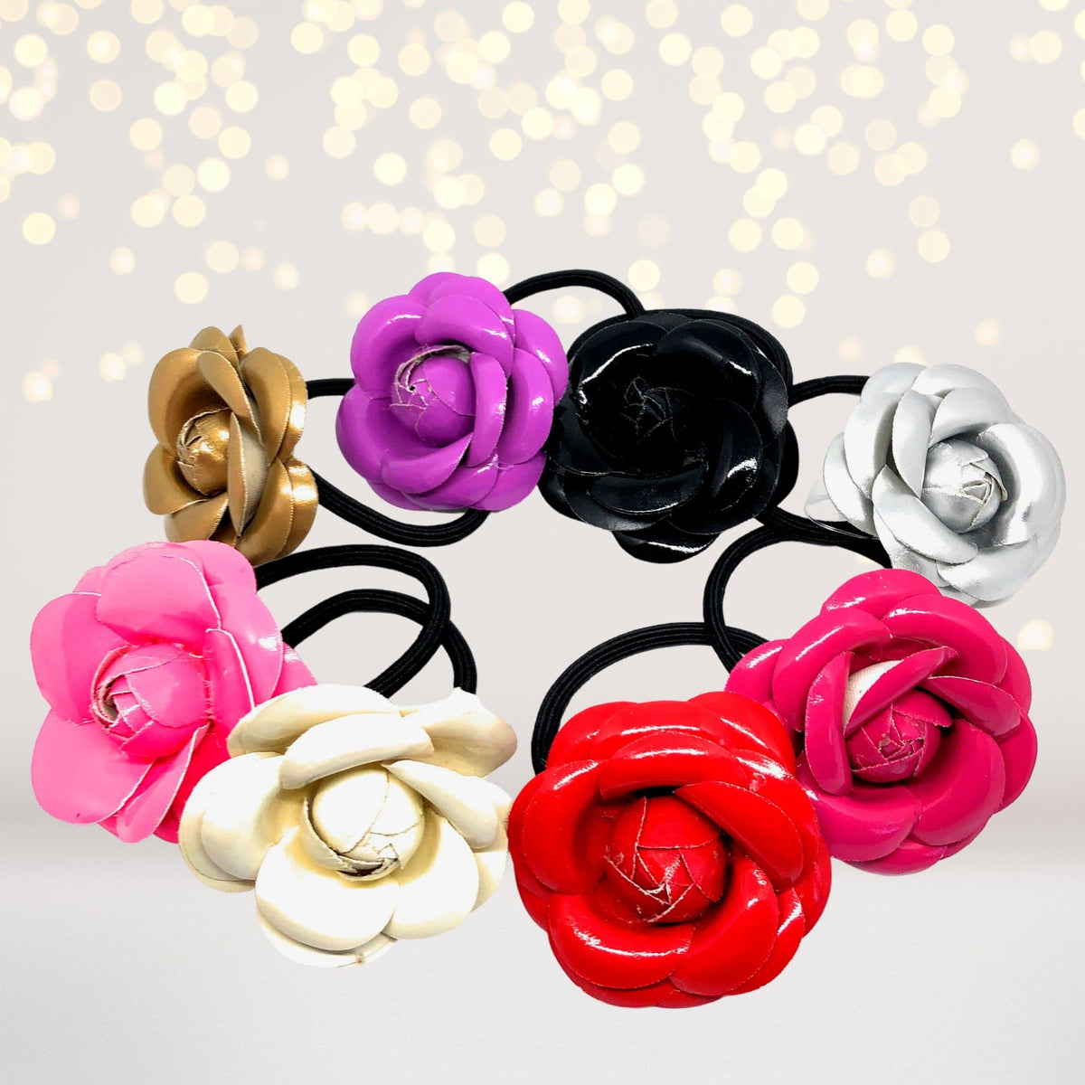 Hairband - Shiny Flower Hairband Pony Tail