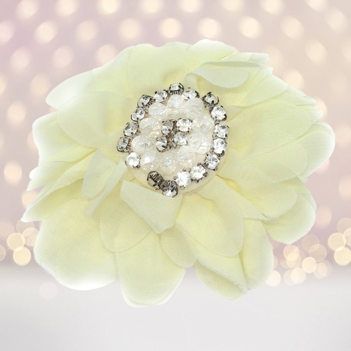 Hair Flower - Simply Elegant Hair Flower And Brooch