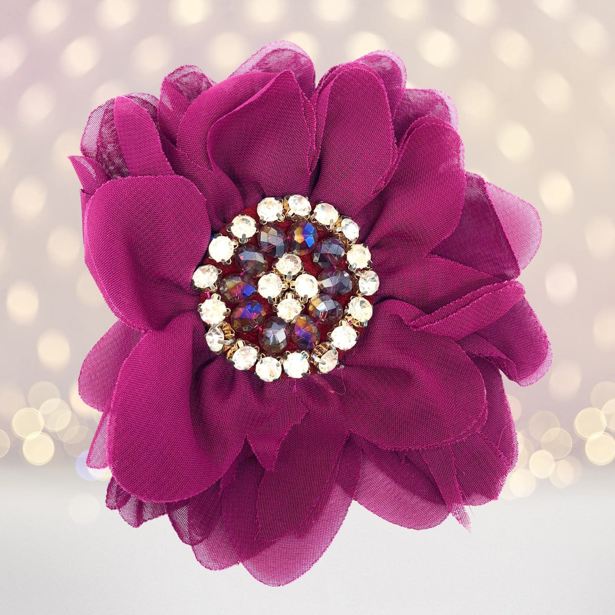 Hair Flower - Simply Elegant Hair Flower And Brooch
