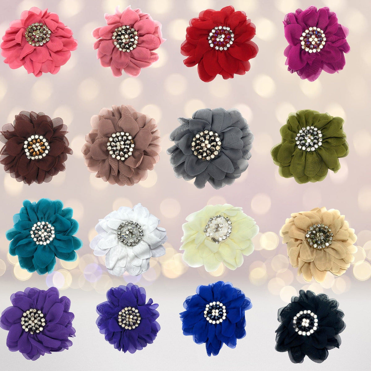 Hair Flower - Simply Elegant Hair Flower And Brooch