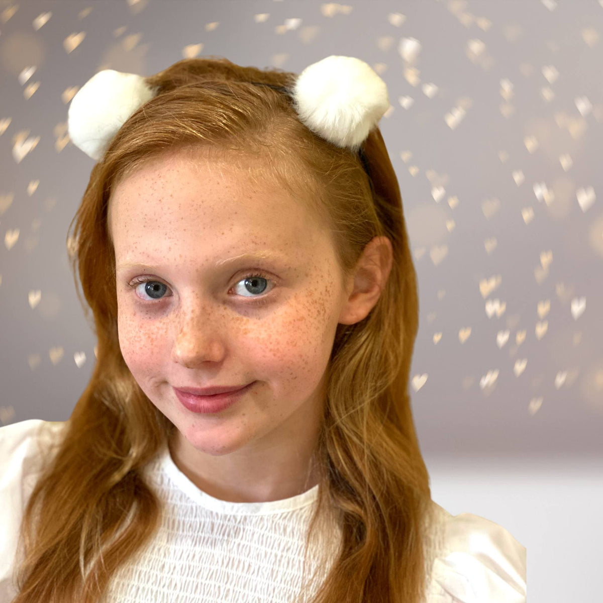 Small Fuzzy Furry Pom Pom Ears Headband