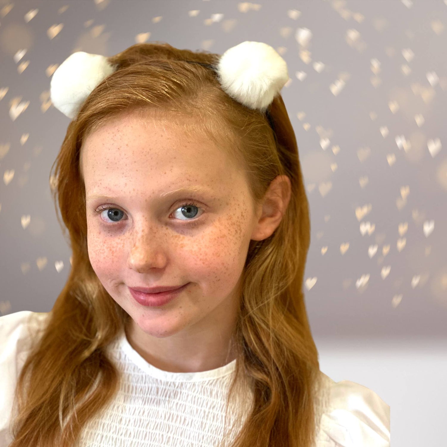Small Fuzzy Furry Pom Pom Ears Headband