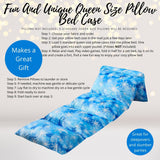 Home & Living - Snowflake Pillow Bed Case, Floor Lounger Holiday Gift For Little Princesses