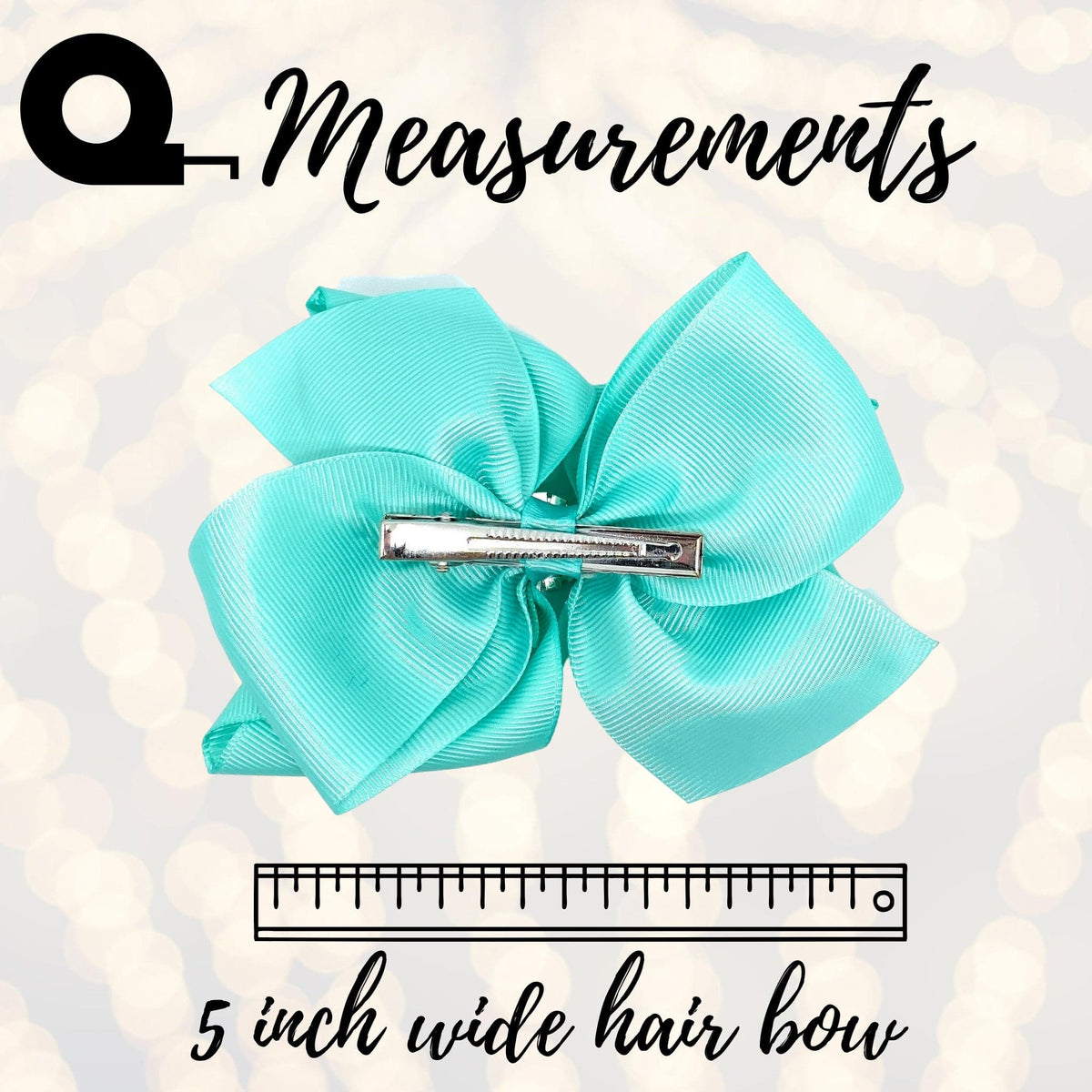 Dimensions of Snowflake Rhinestone Basic Boutique Hair Bow