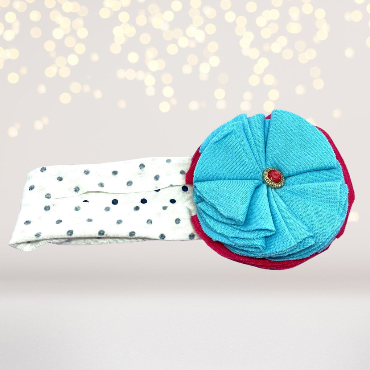 Headband - Soft Delicate Cotton Flower Headband
