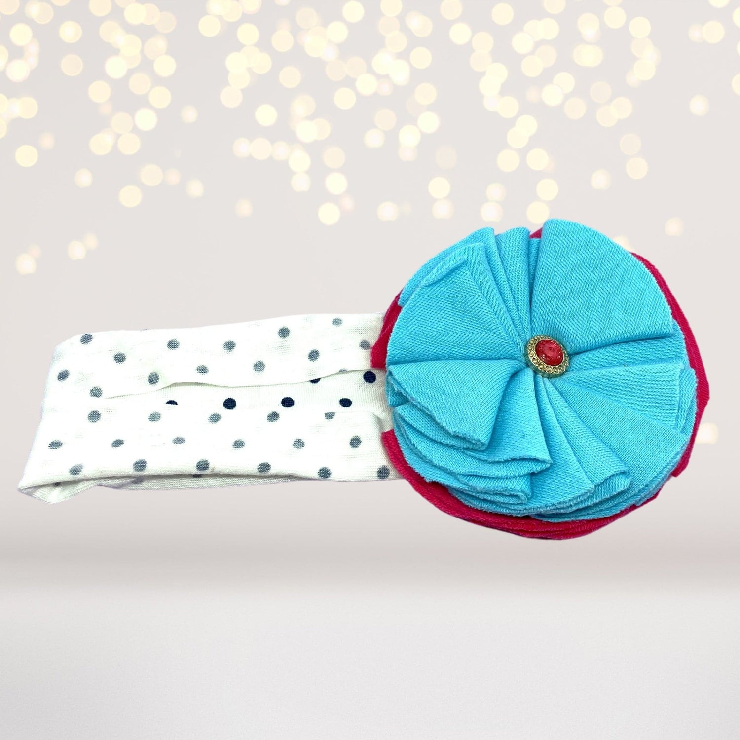 Headband - Soft Delicate Cotton Flower Headband