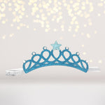 Turquoise Glitter Crown Headband