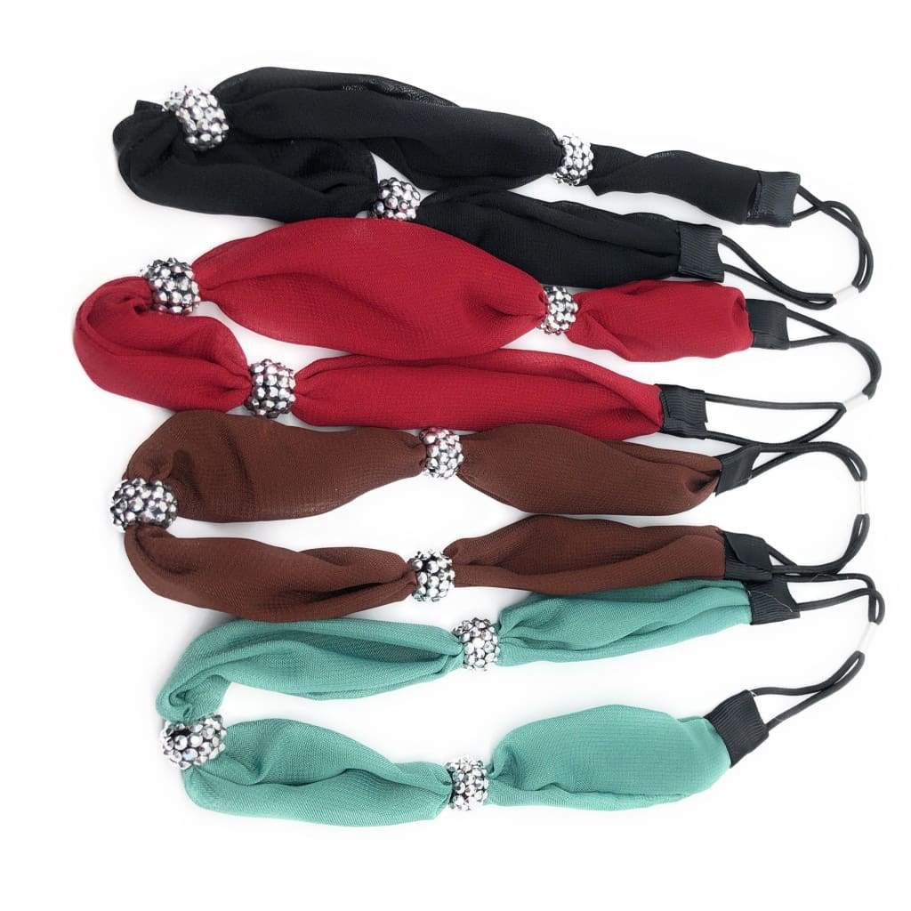 Headband - Sparkle Bead And Scarf Headband