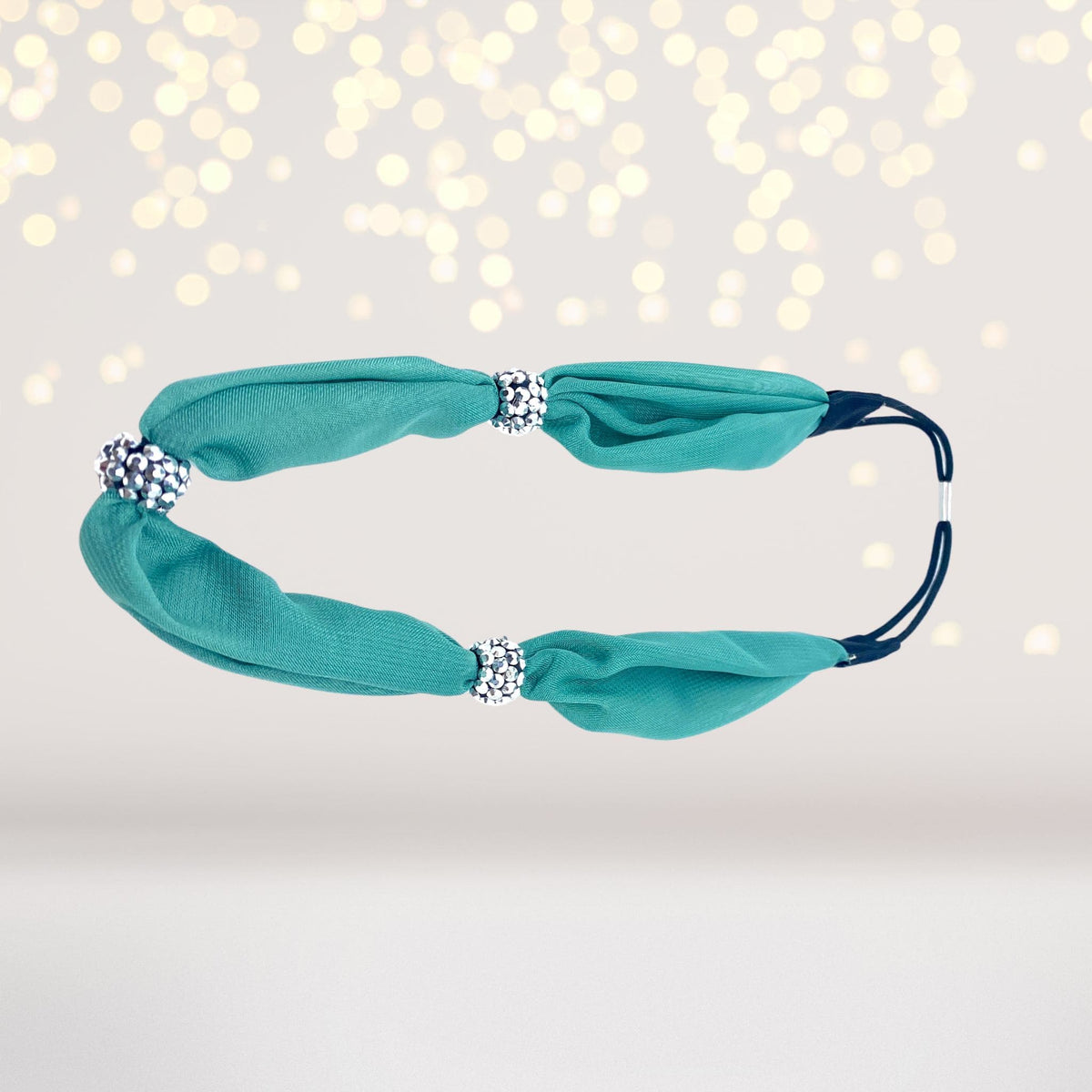 Headband - Sparkle Bead And Scarf Headband, Sparkly Headband
