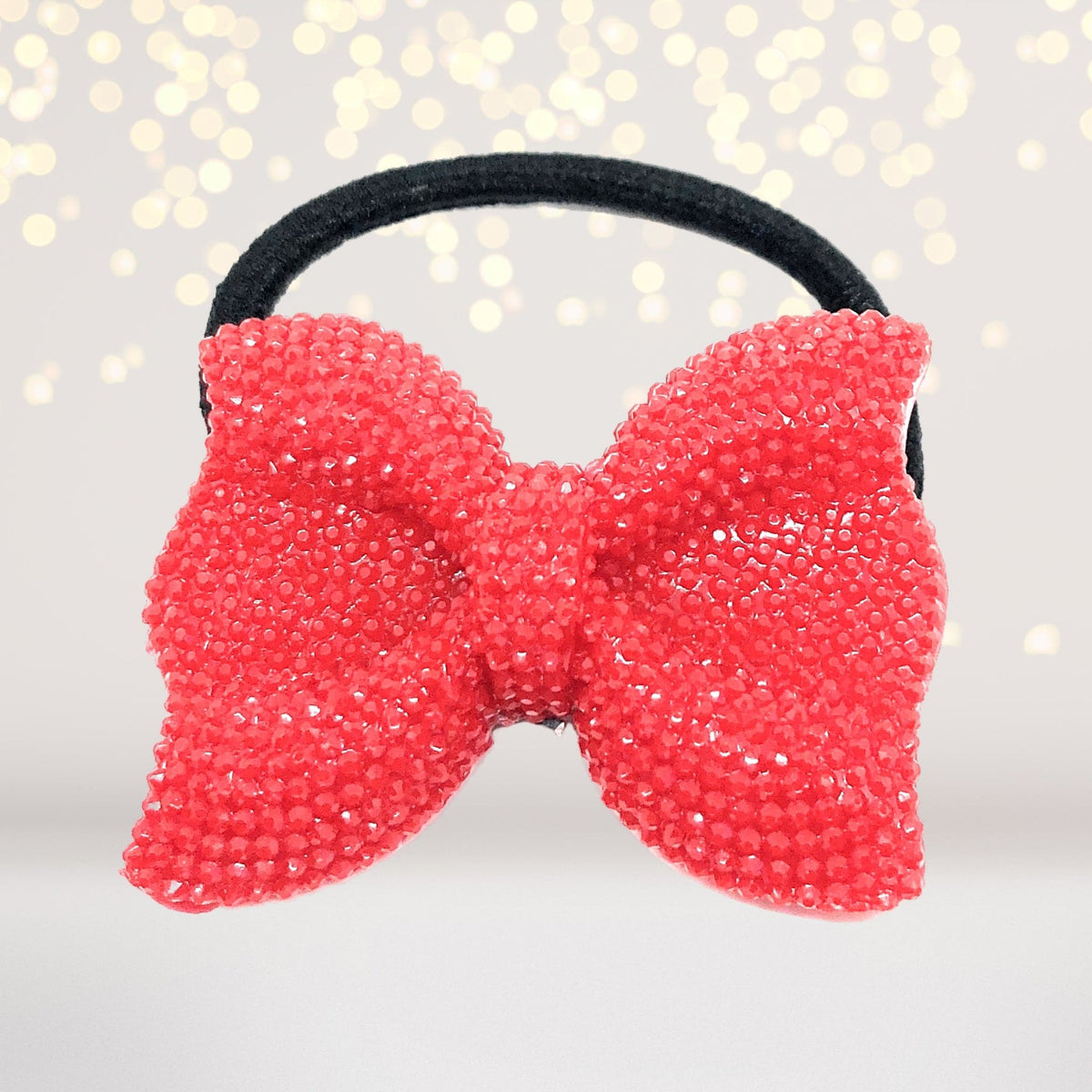 Hairband - Sparkle Bow Hair Tie, Sparkly Bow Hair Elastic