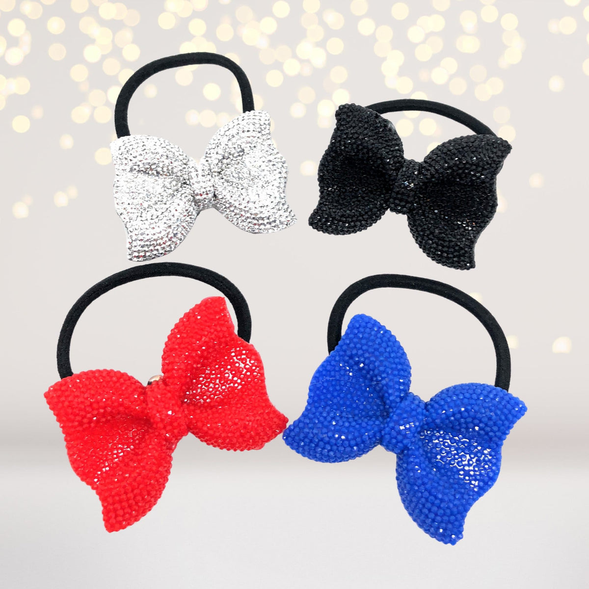 Hairband - Sparkle Bow Hair Tie, Sparkly Bow Hair Elastic